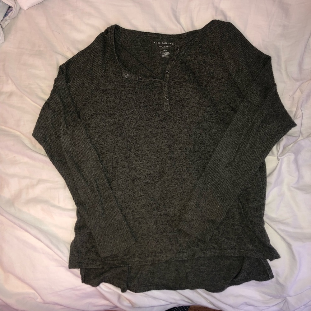 American Eagle Soft & Sexy plush Henley top
